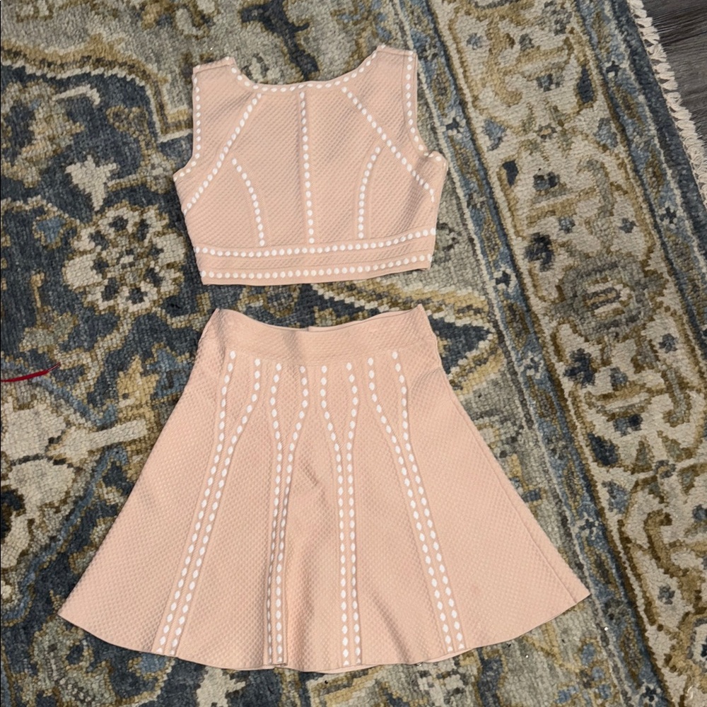 BCBGMaxAzria Pink Skirt Set